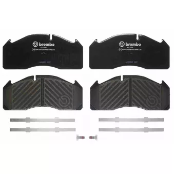 Jeu de 4 plaquettes de frein avant BREMBO P C7 002