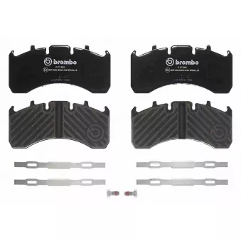 Jeu de 4 plaquettes de frein arrière BREMBO P C7 003