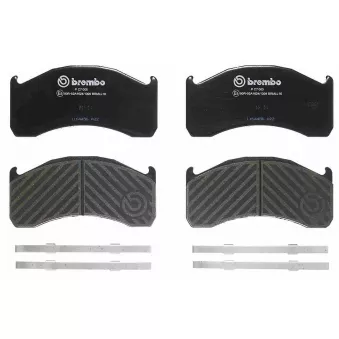 Jeu de 4 plaquettes de frein avant BREMBO P C7 005