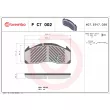Jeu de 4 plaquettes de frein avant BREMBO P C7 002 - Visuel 2