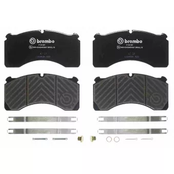 Jeu de 4 plaquettes de frein arrière BREMBO P A9 001