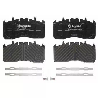 Jeu de 4 plaquettes de frein arrière BREMBO P A9 002