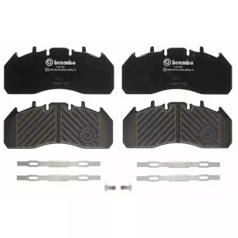 Jeu de 4 plaquettes de frein avant BREMBO P B7 003