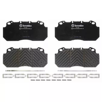Jeu de 4 plaquettes de frein avant BREMBO P B7 006