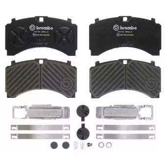 Jeu de 4 plaquettes de frein arrière BREMBO P B4 004