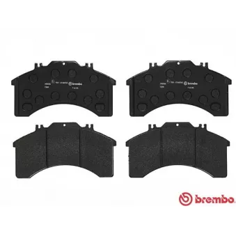 Jeu de 4 plaquettes de frein avant BREMBO P A6 015