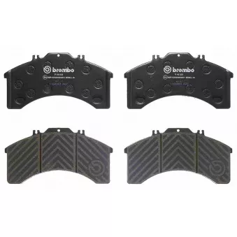 Jeu de 4 plaquettes de frein avant BREMBO P A6 033