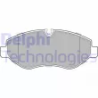 Jeu de 4 plaquettes de frein avant DELPHI LP1982 - Visuel 1