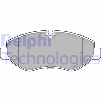 Jeu de 4 plaquettes de frein avant DELPHI