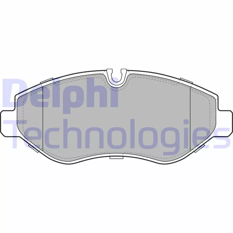 Jeu de 4 plaquettes de frein avant DELPHI LP1982