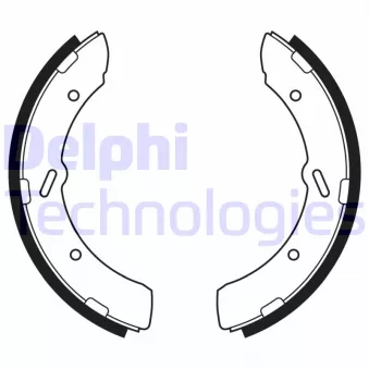 Jeu de mâchoires de frein DELPHI