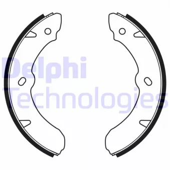 Jeu de mâchoires de frein DELPHI