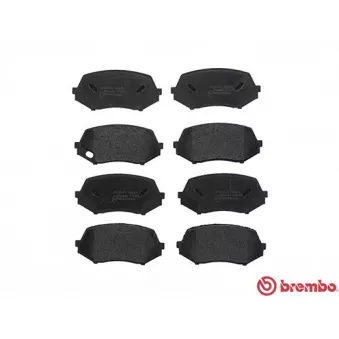 Jeu de 4 plaquettes de frein avant BREMBO P 54 044