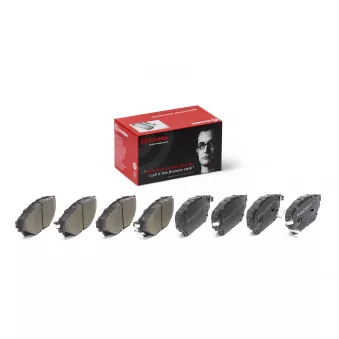 Jeu de 4 plaquettes de frein avant BREMBO P 54 065