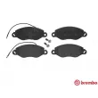 Jeu de 4 plaquettes de frein avant BREMBO P 56 042 - Visuel 1