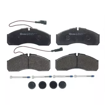 Jeu de 4 plaquettes de frein avant BREMBO P 56 123