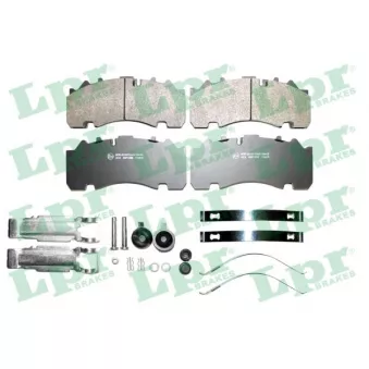 Jeu de 4 plaquettes de frein LPR