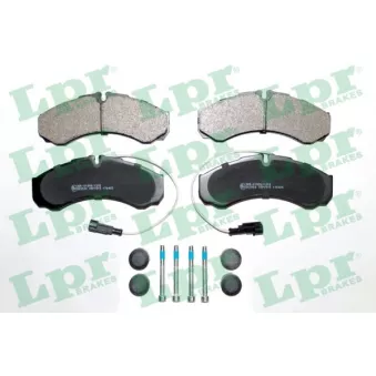 Jeu de 4 plaquettes de frein arrière LPR