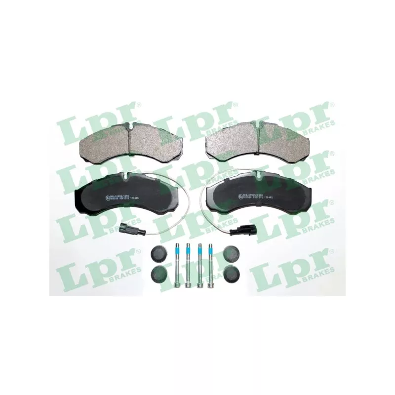 Jeu de 4 plaquettes de frein arrière LPR 05P1515K