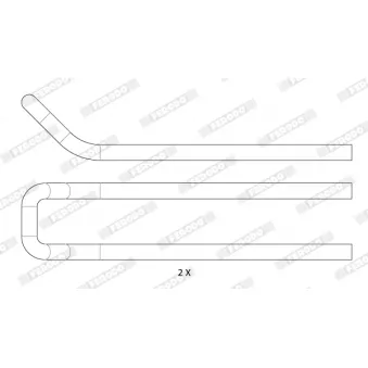 Kit d'accessoires, plaquette de frein à disque FERODO FAC176