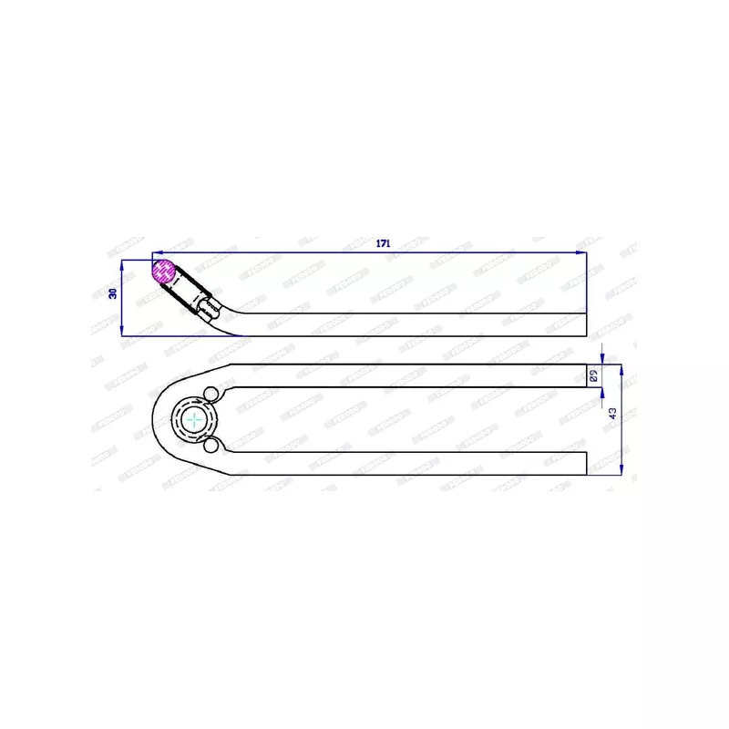 Kit d'accessoires, plaquette de frein à disque FERODO FAC170