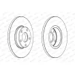 Jeu de 2 disques de frein avant FERODO DDF324 - Visuel 2