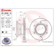 Jeu de 2 disques de frein arrière BREMBO 09.8206.10 - Visuel 2