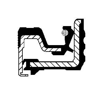 Bague d'étanchéité, moyeu de roue CORTECO 19036786B