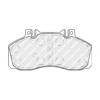 Jeu de 4 plaquettes de frein arrière FERODO FCV879