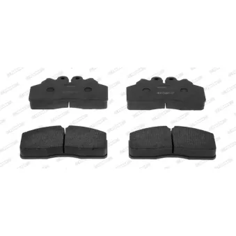 Jeu de 4 plaquettes de frein arrière FERODO FCV4254