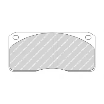 Jeu de 4 plaquettes de frein arrière FERODO