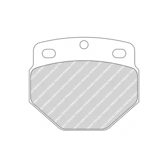 Jeu de 4 plaquettes de frein avant FERODO