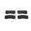Jeu de 4 plaquettes de frein avant FERODO FCV668 - Visuel 1