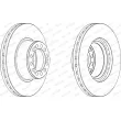 Jeu de 2 disques de frein arrière FERODO FCR201A - Visuel 2