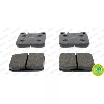 Jeu de 4 plaquettes de frein avant FERODO FDB143
