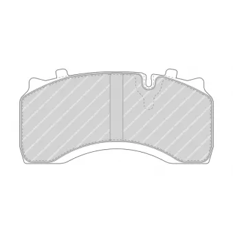 Jeu de 4 plaquettes de frein arrière FERODO