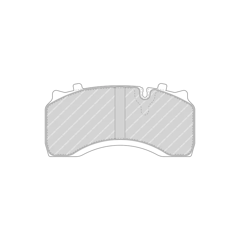 Jeu de 4 plaquettes de frein arrière FERODO FCV1389