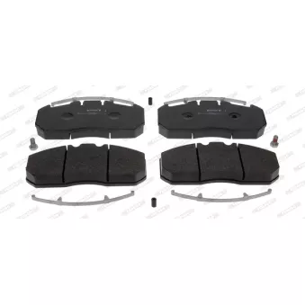 Jeu de 4 plaquettes de frein arrière FERODO FCV1653B