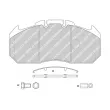 Jeu de 4 plaquettes de frein arrière FERODO FCV1653B - Visuel 2