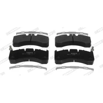 Jeu de 4 plaquettes de frein arrière FERODO FCV1624B