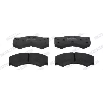 Jeu de 4 plaquettes de frein avant FERODO FCV376