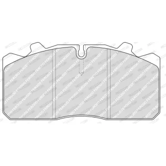 Jeu de 4 plaquettes de frein avant FERODO