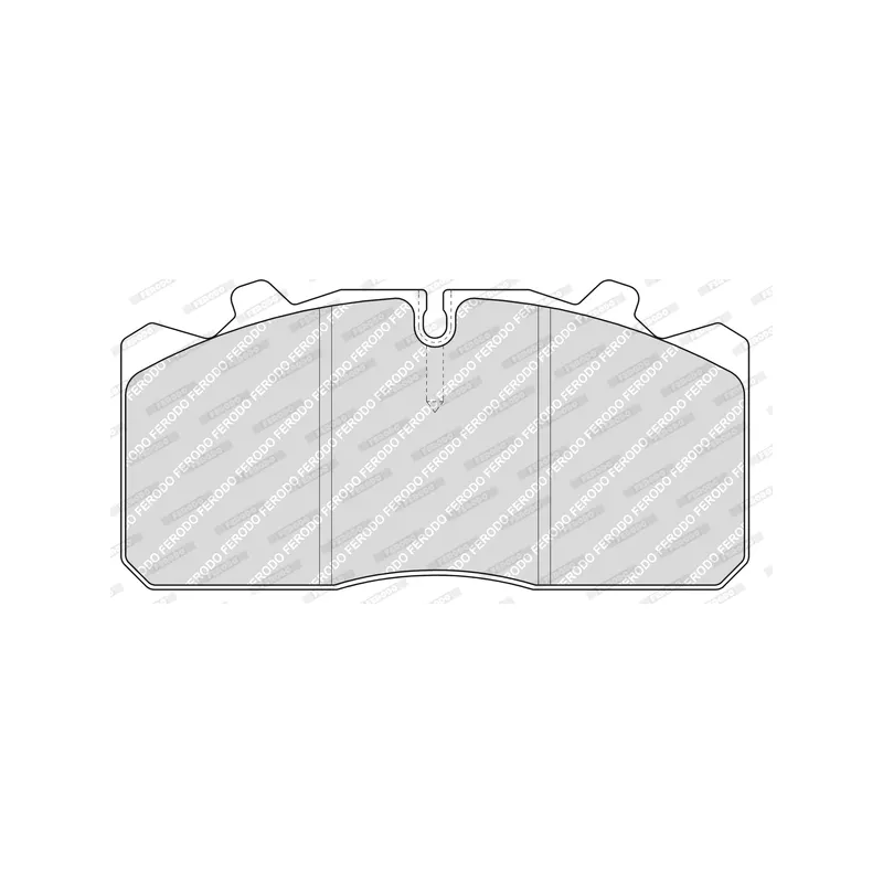 Jeu de 4 plaquettes de frein avant FERODO FCV1354