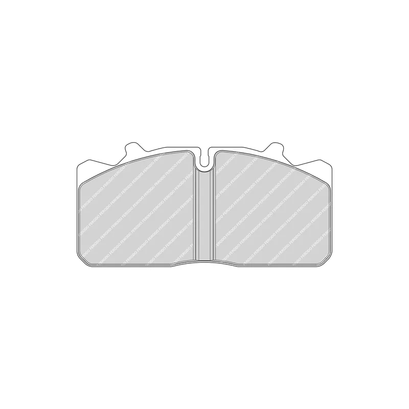 Jeu de 4 plaquettes de frein arrière FERODO FCV1279