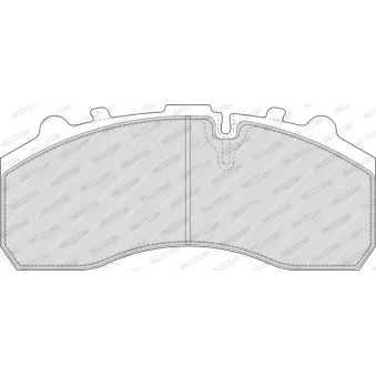 Jeu de 4 plaquettes de frein arrière FERODO FCV1328BFE