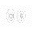 Jeu de 2 disques de frein avant FERODO FCR364A - Visuel 2