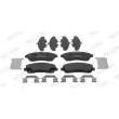 Jeu de 4 plaquettes de frein avant FERODO FDB5243 - Visuel 1