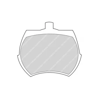 Jeu de 4 plaquettes de frein avant FERODO