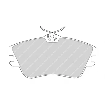 Jeu de 4 plaquettes de frein avant FERODO