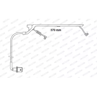 Contact d'avertissement, usure des plaquettes de frein FERODO
